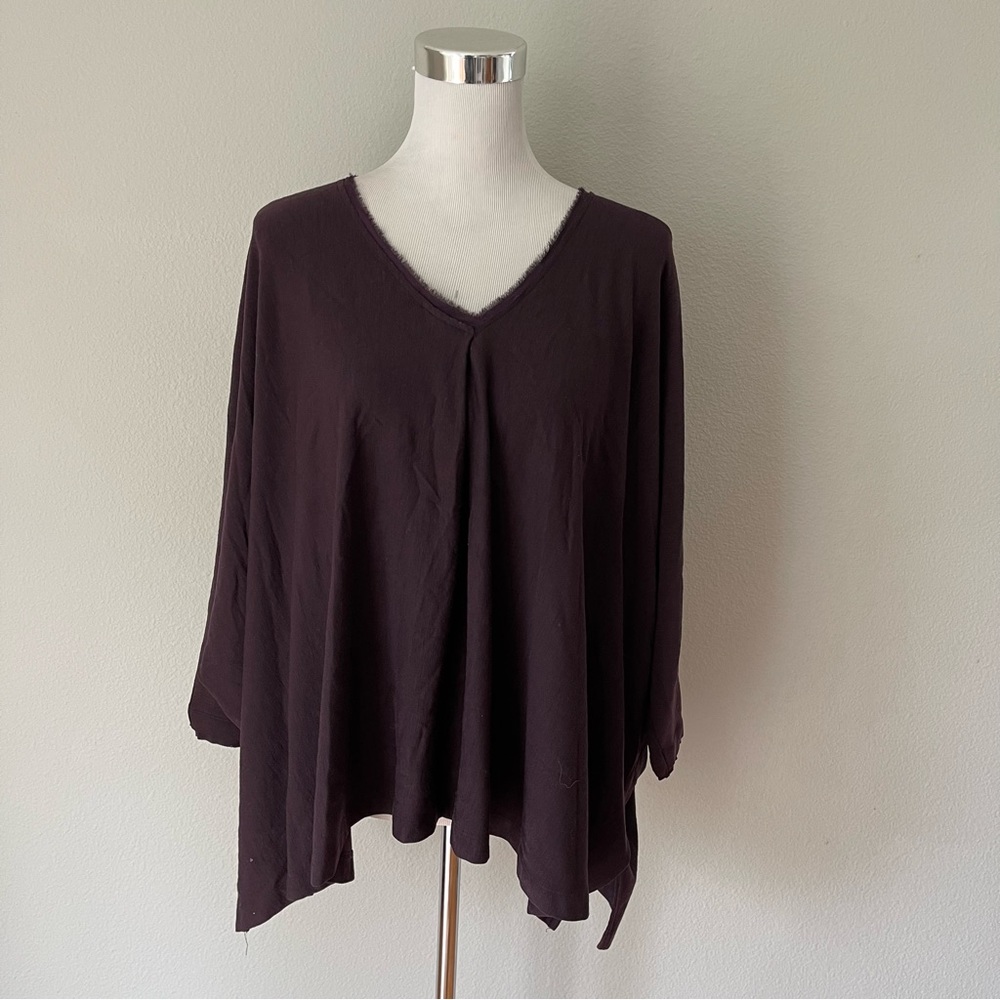 EDUN Purple Wool Top Size S